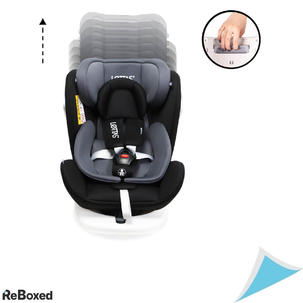 Lettas 916 Scaun Auto Unisex 36kg 12 Ani ISOFIX ECE R44/04 Negru