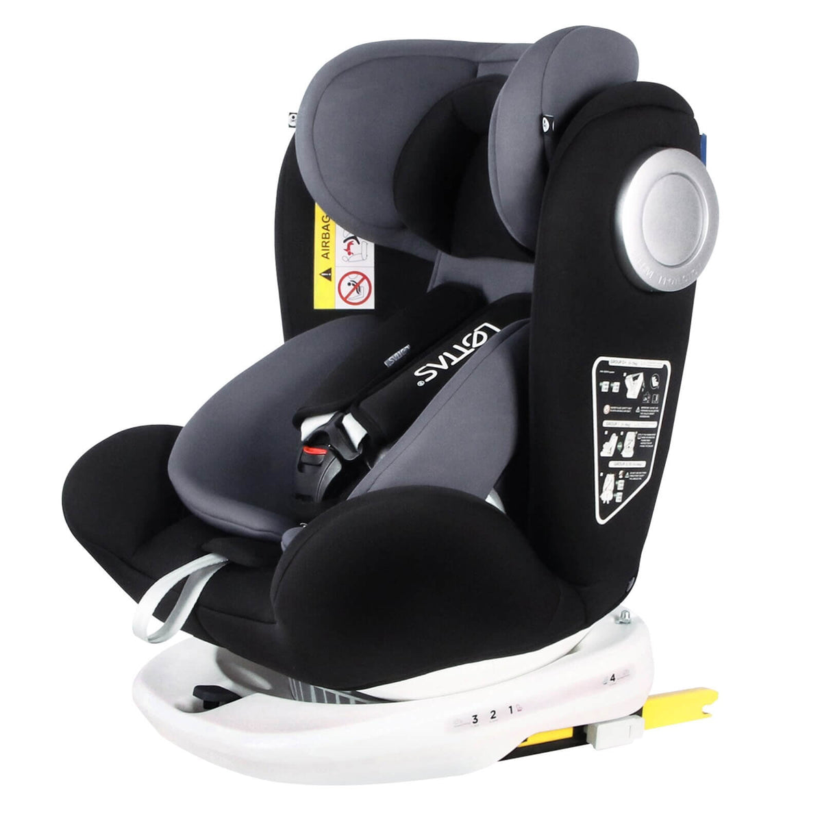 Lettas 916 Scaun Auto Unisex 36kg 12 Ani ISOFIX ECE R44/04 Negru