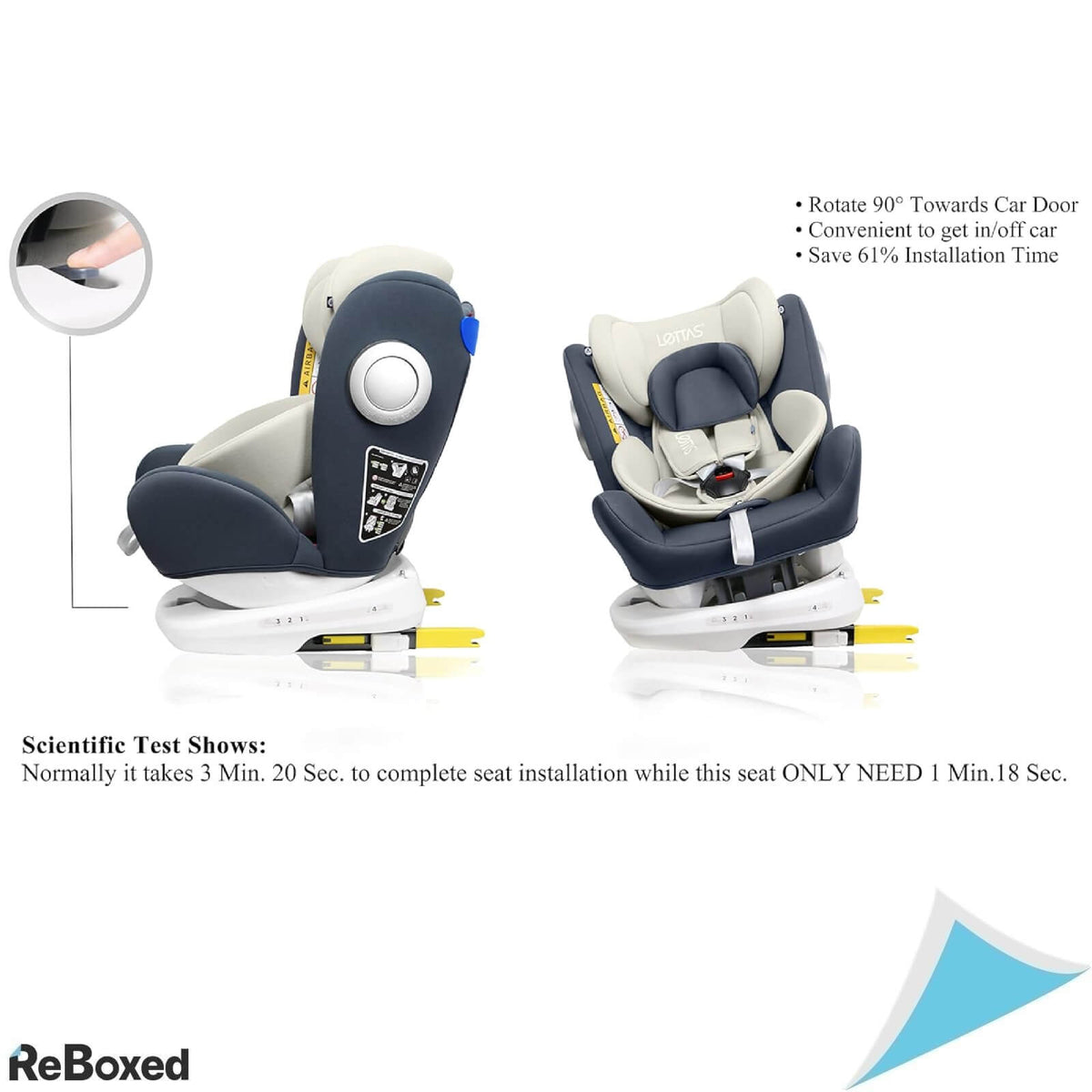 Lettas 916 Scaun Auto Unisex 36kg 12 Ani ISOFIX ECE R44/04