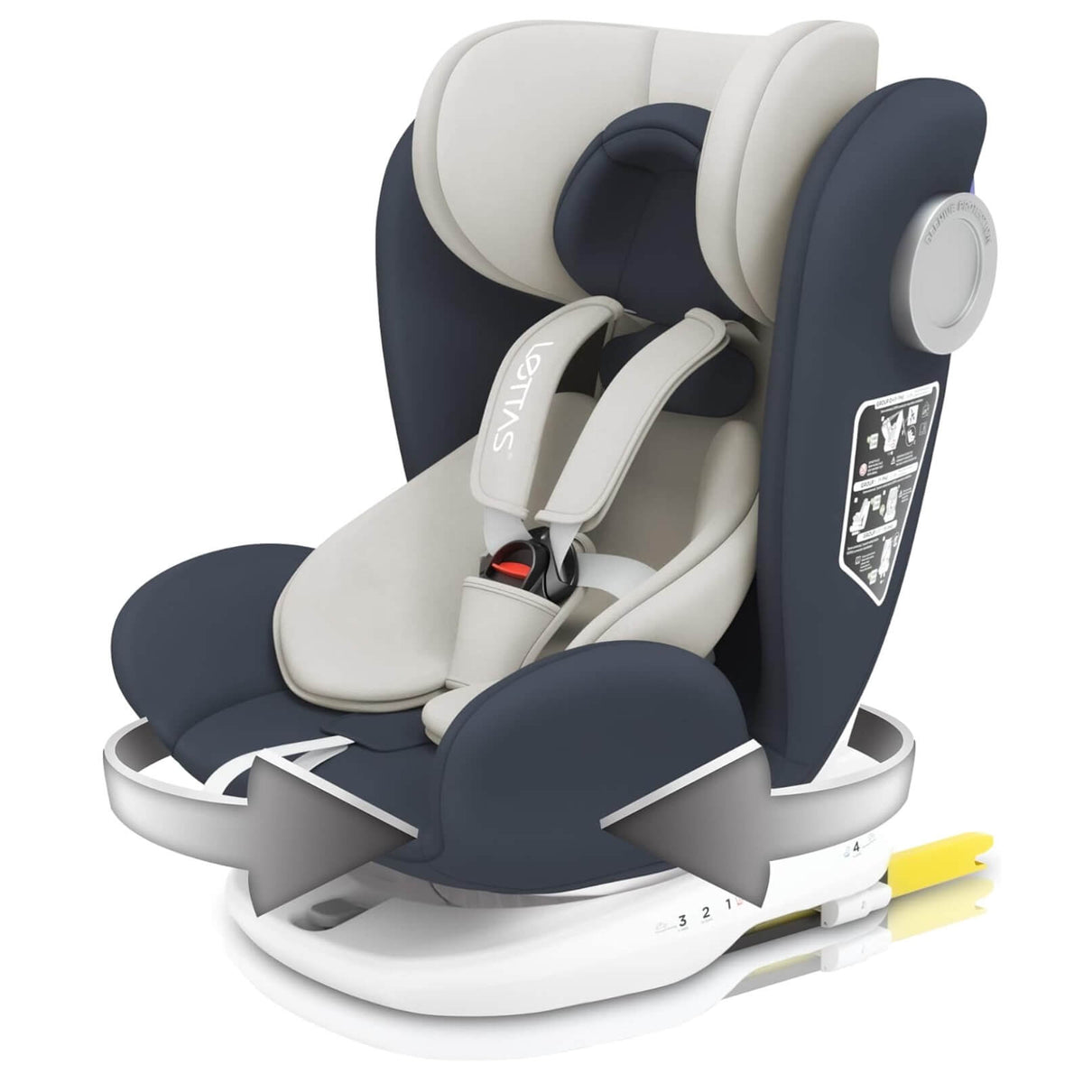 Lettas 916 Scaun Auto Unisex 36kg 12 Ani ISOFIX ECE R44/04