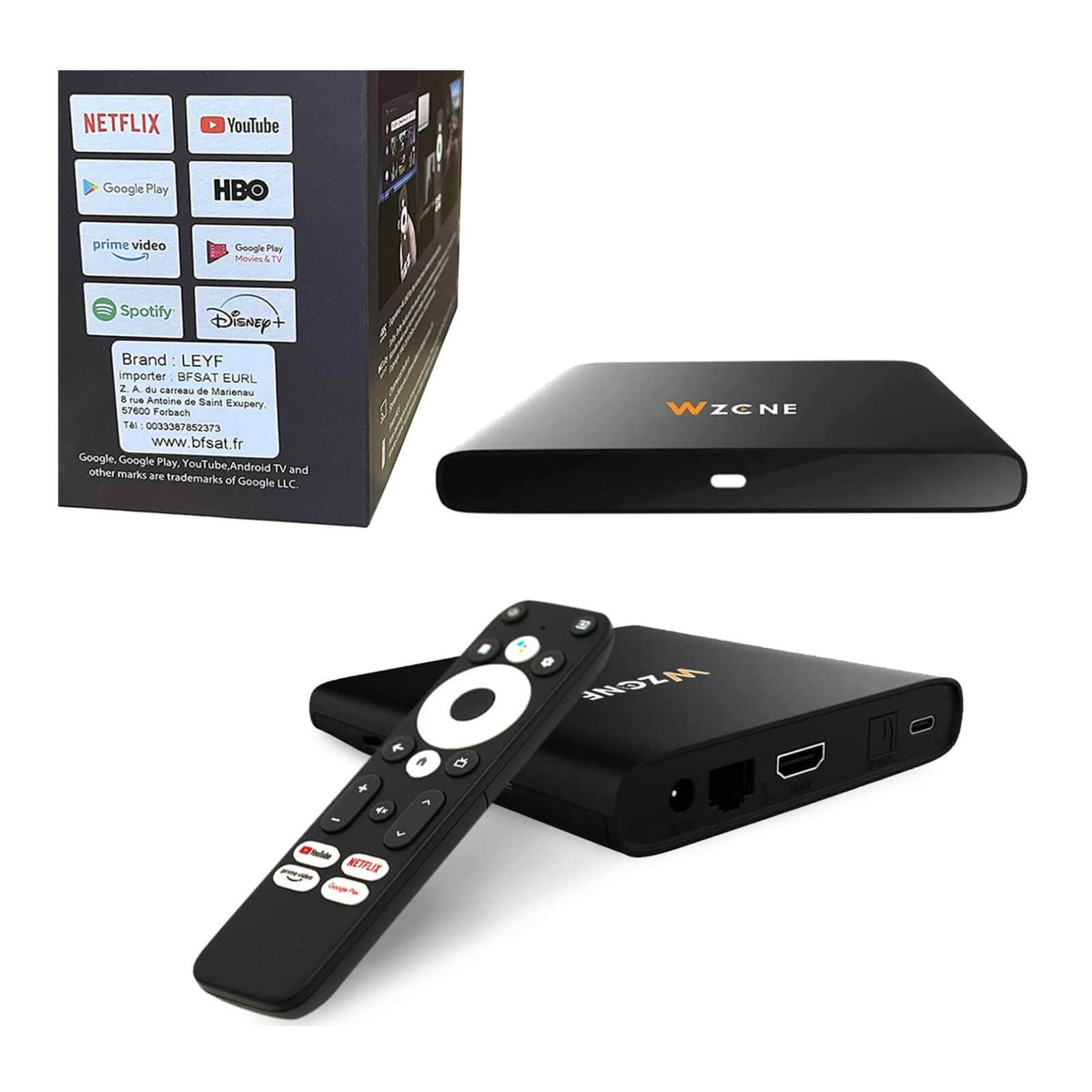 Leyf Wzone 4K UHD Android TV Box Original HDMI