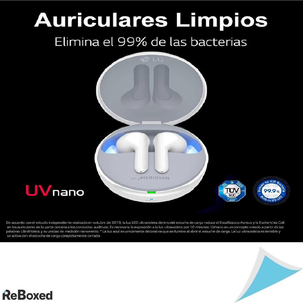 LG Tone Free FN7 Casti Audio In-Ear Wireless Bluetooth ANC UV Nano IPX4 Alb