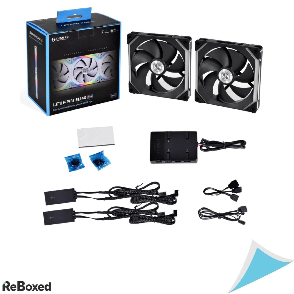 LianLI UNI SL140 ARGB Set 2 Ventilatoare 140mm si Controller