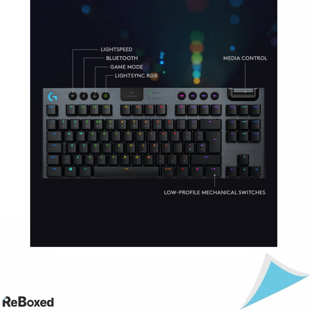 Logitech G915 TKL Tastatura Mecanica Gaming Wireless Bluetooth RGB