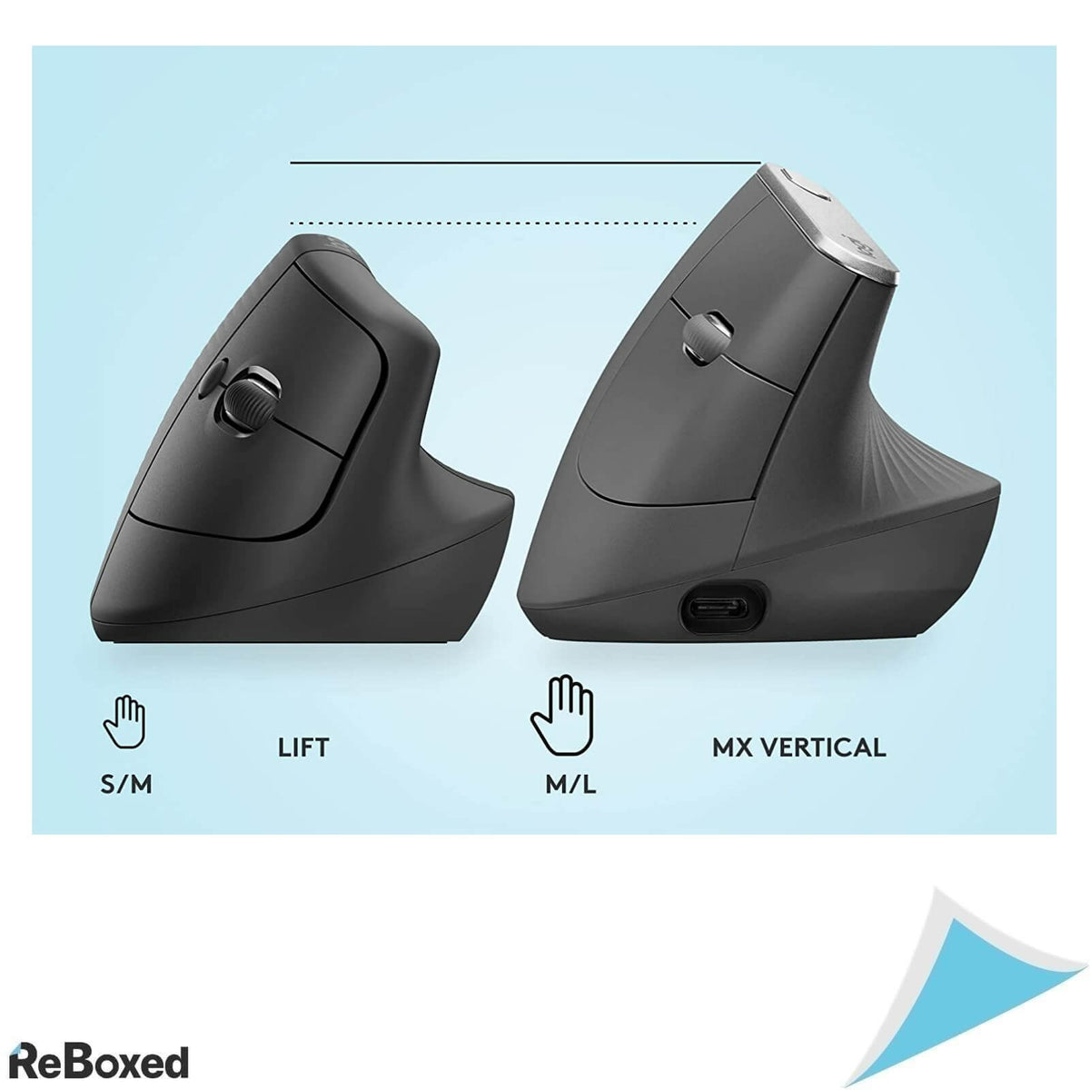 Logitech LIFT Mouse Wireless Vertical 4000dpi Bluetooth Graphite