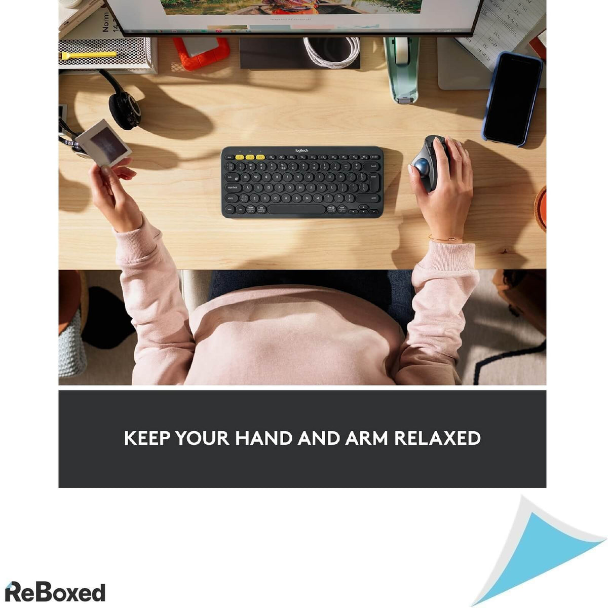 Logitech M575 Mouse Ergonomic Trackball Wireless