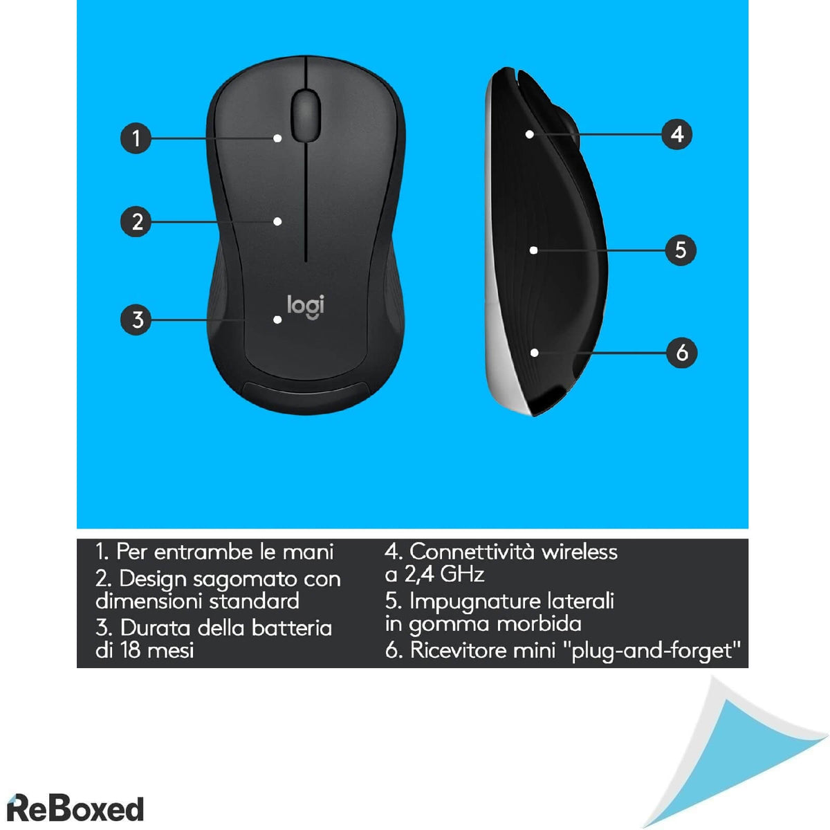 Logitech MK540 Advance Combo Tastatura + Mouse Wireless Layout Italian