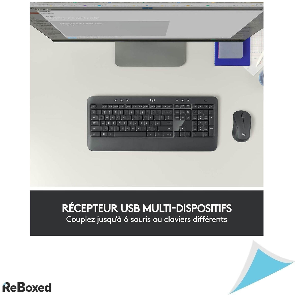 Logitech MK540 Advanced Combo Tastatura si Mouse Wireless AZERTY Francez