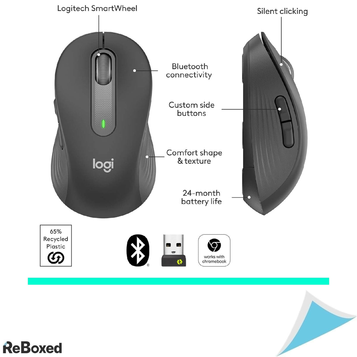 Logitech Signature M650 L Mouse Wireless