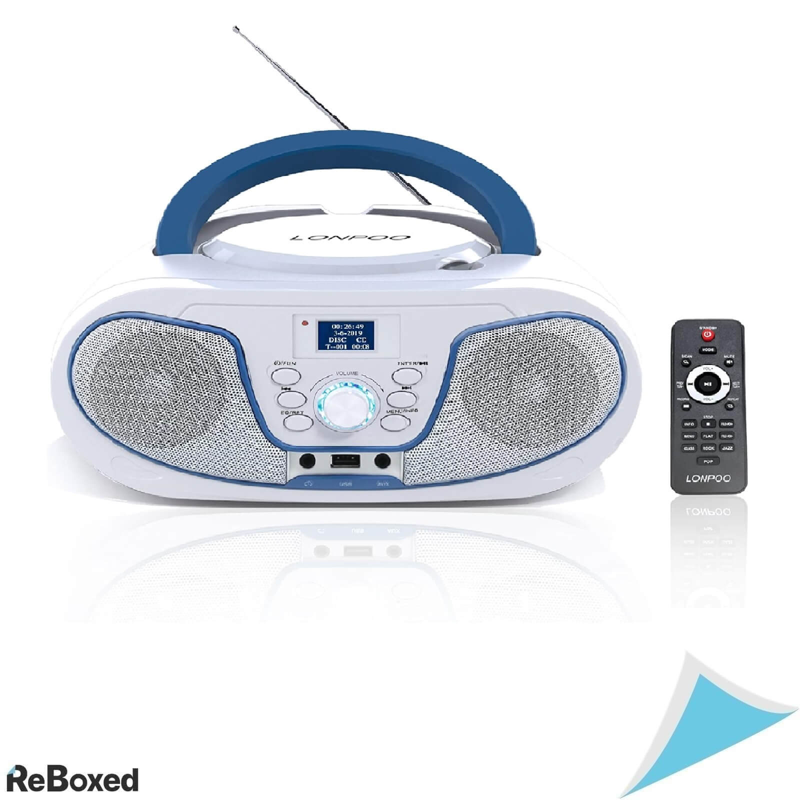 LONPOO CD Player Portabil pentru Copii Bluetooth Radio FM USB