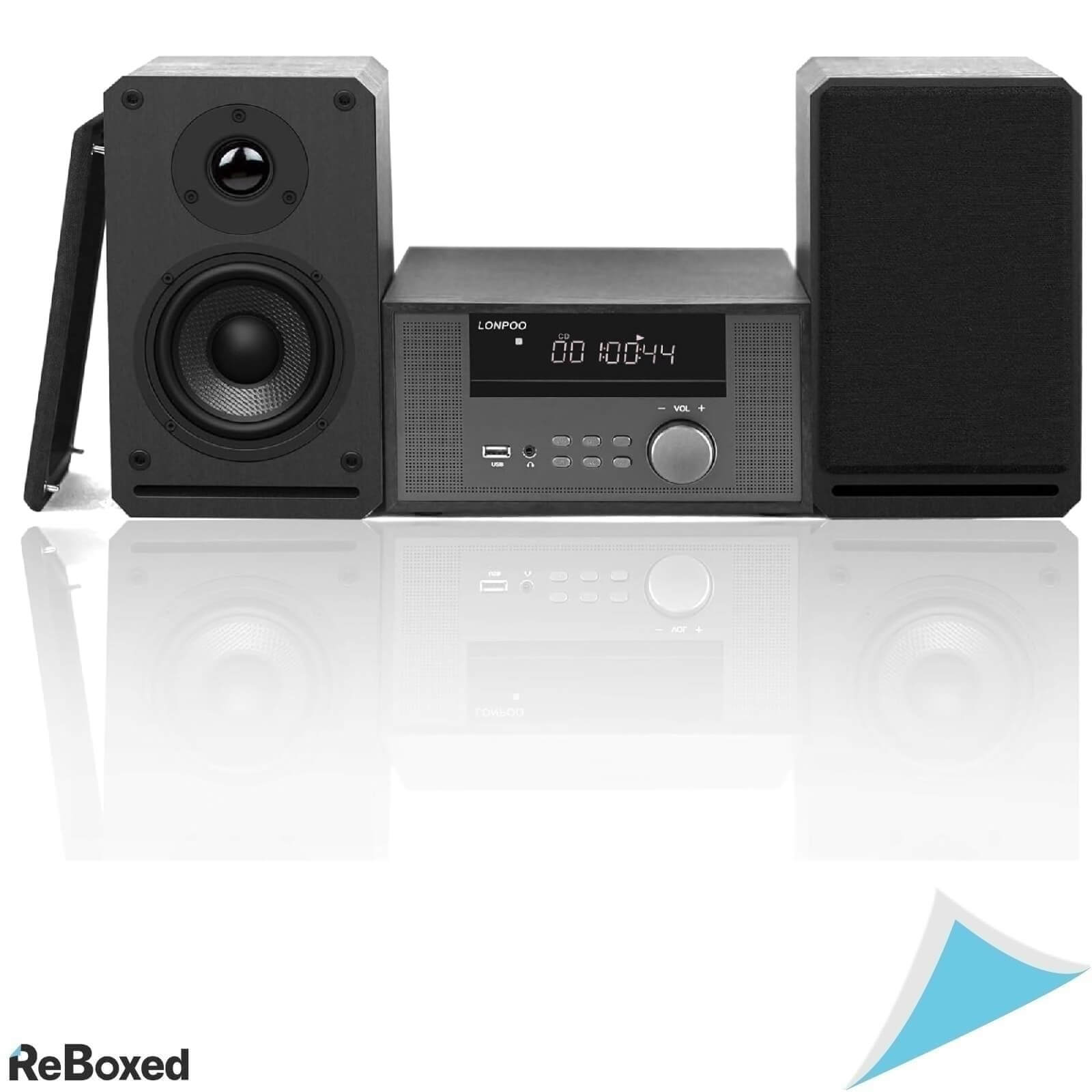 LONPOO Sistem Stereo HiFi 100W RMS Bluetooth