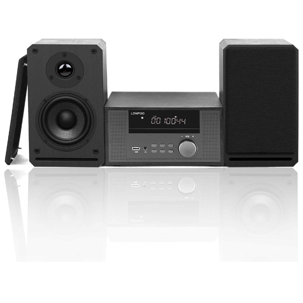 LONPOO Sistem Stereo HiFi 100W RMS Bluetooth