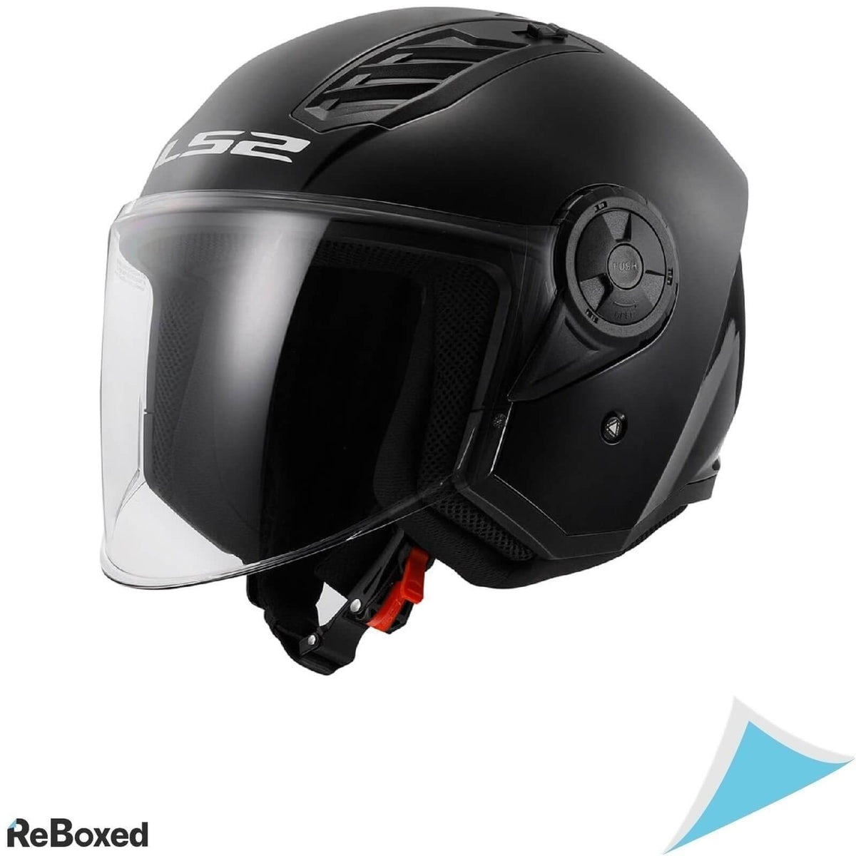 LS2 OF562 Casca Moto cu Deschizatoare Marimea L Negru