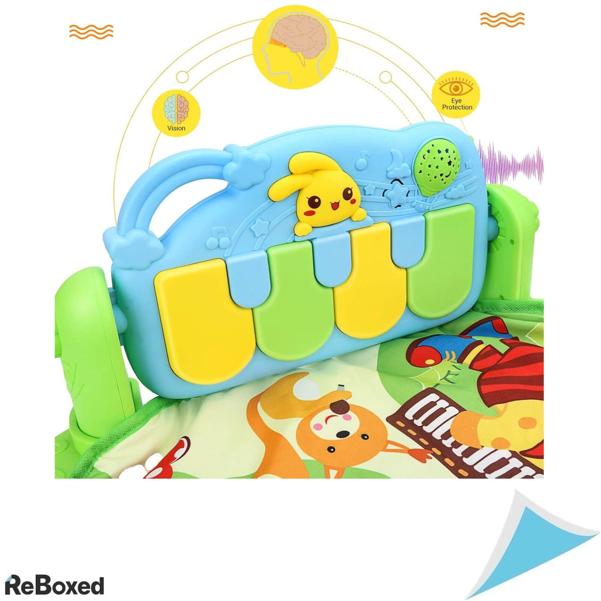 LuChild Gym Baby Piano Covoras de Joaca pentru Bebelusi