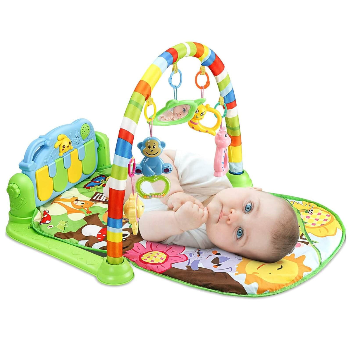 LuChild Gym Baby Piano Covoras de Joaca pentru Bebelusi