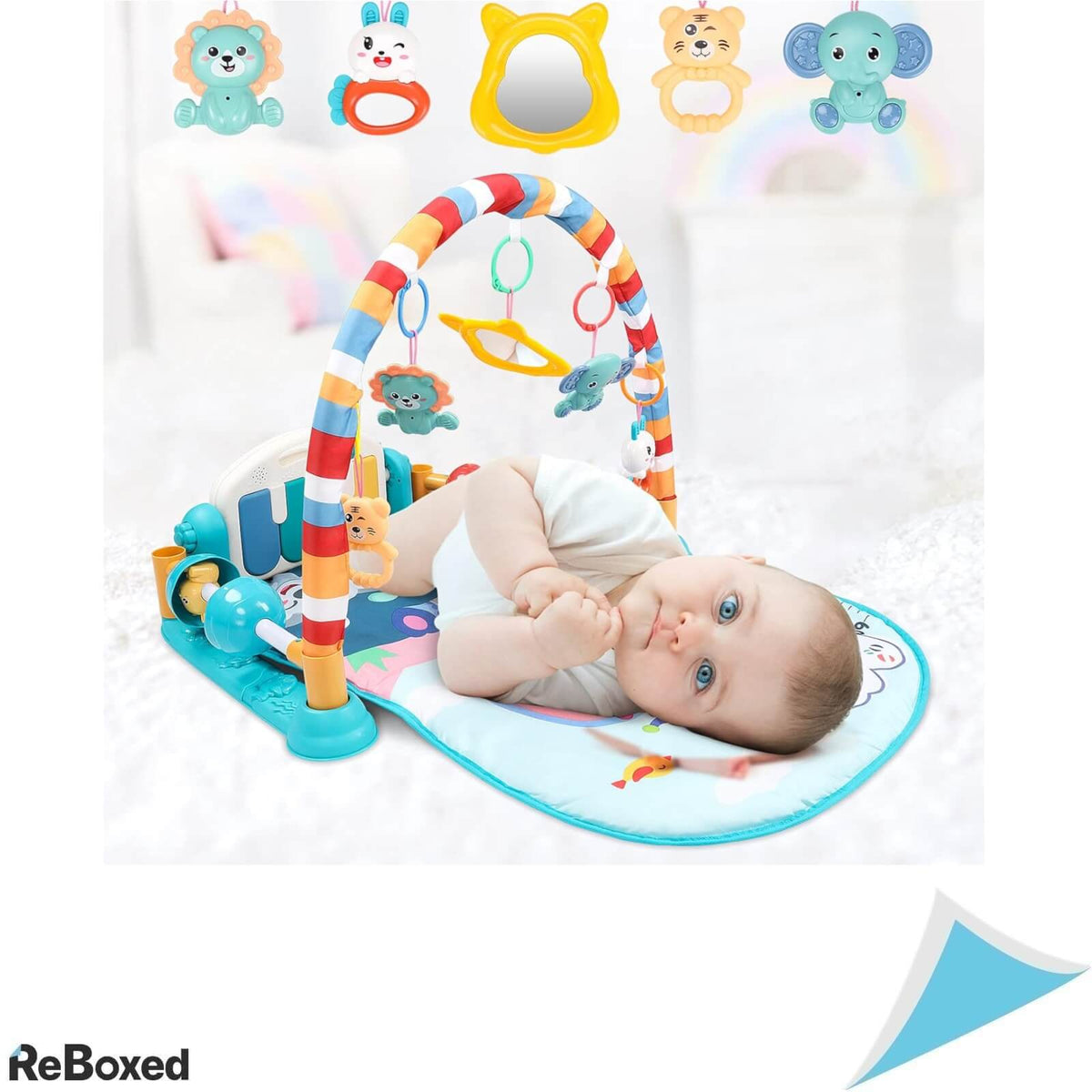 Luchild Kick and Play Piano Covoras de Joaca pentru Bebelusi