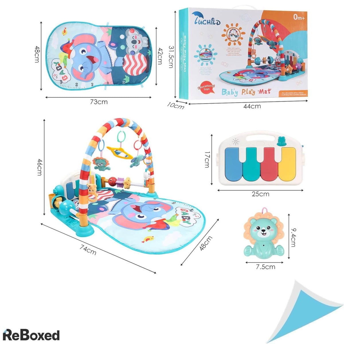 Luchild Kick and Play Piano Covoras de Joaca pentru Bebelusi