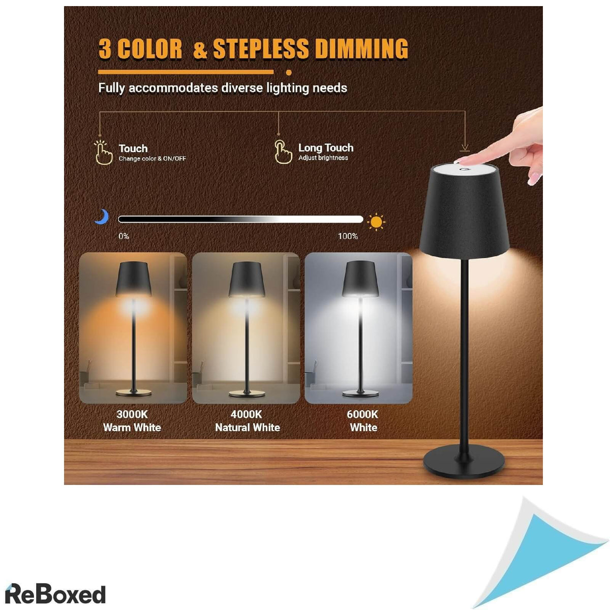 Luckea Lampa de Masa LED Wireless