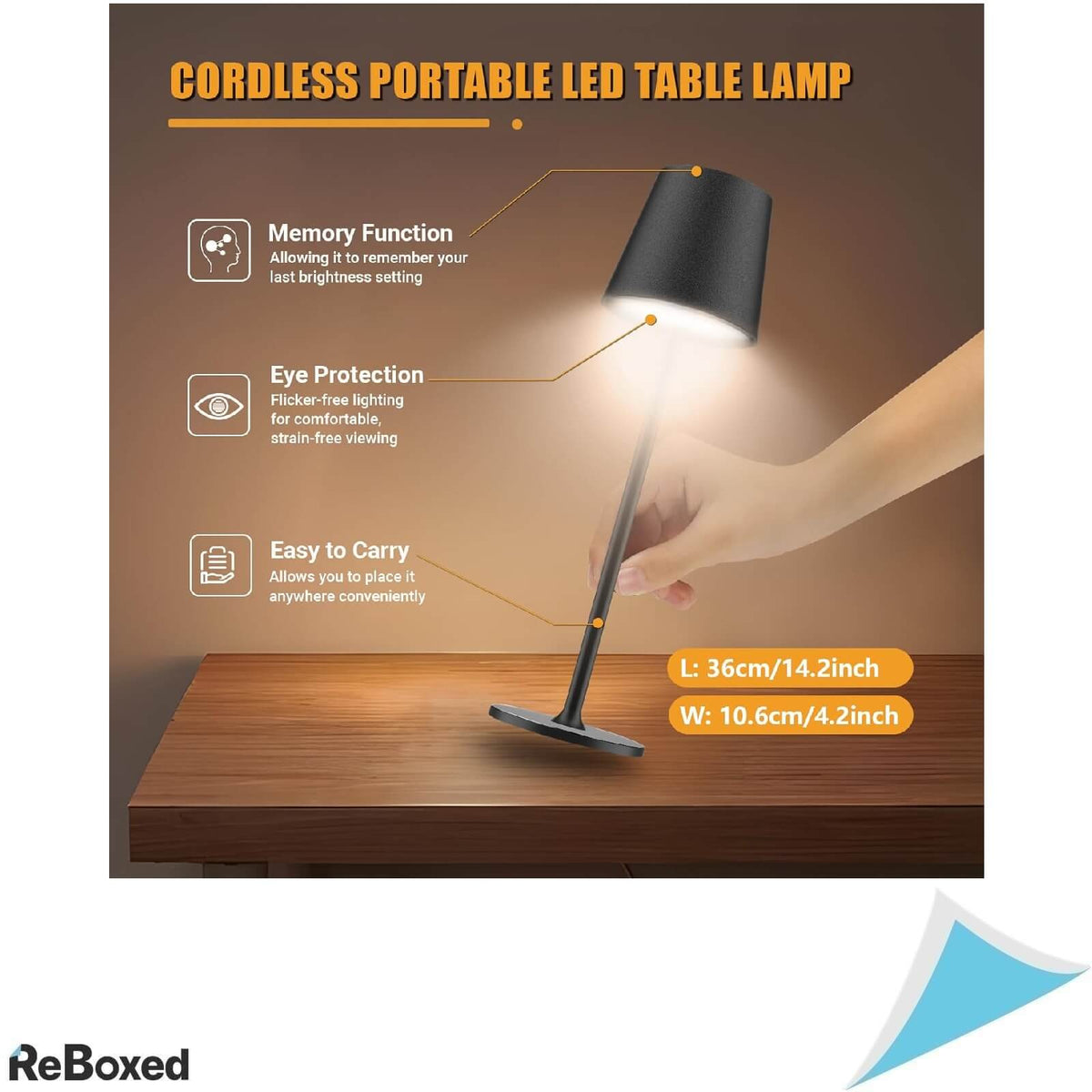 Luckea Lampa de Masa LED Wireless