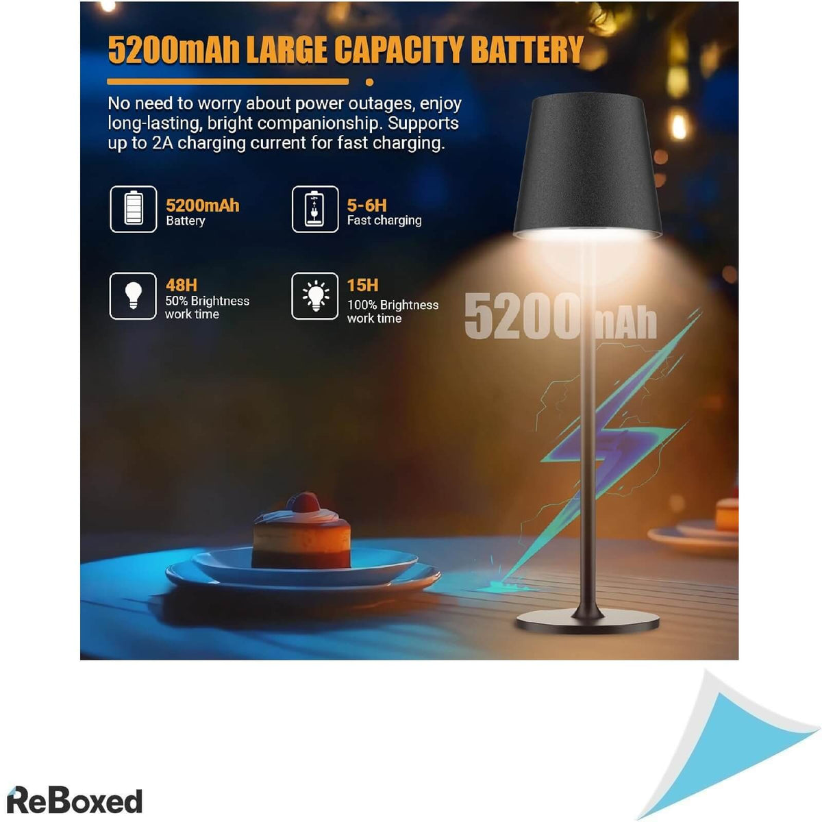 Luckea Lampa de Masa LED Wireless