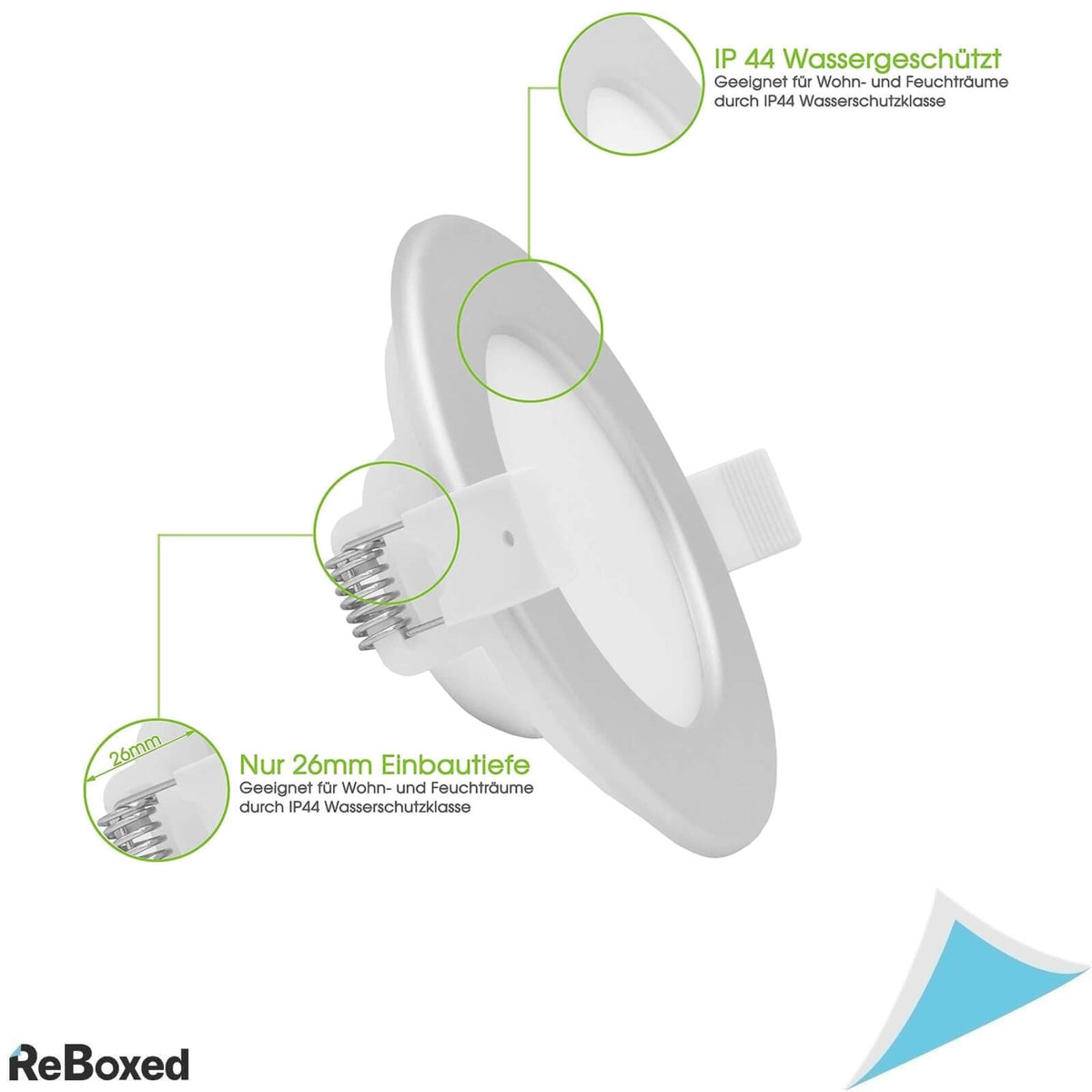 Lumare Set 6 Corpuri LED Slim pentru Tavan 400lm 6W 230V Alb