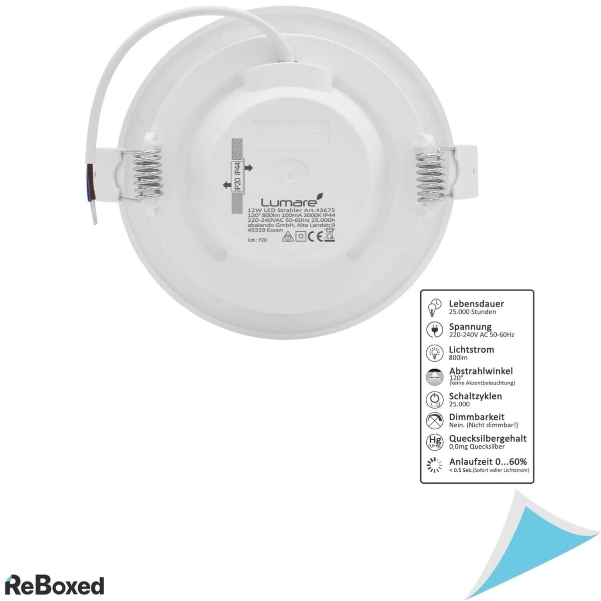 Lumare Set 6 Corpuri LED Slim pentru Tavan 800lm 12W 230V Alb