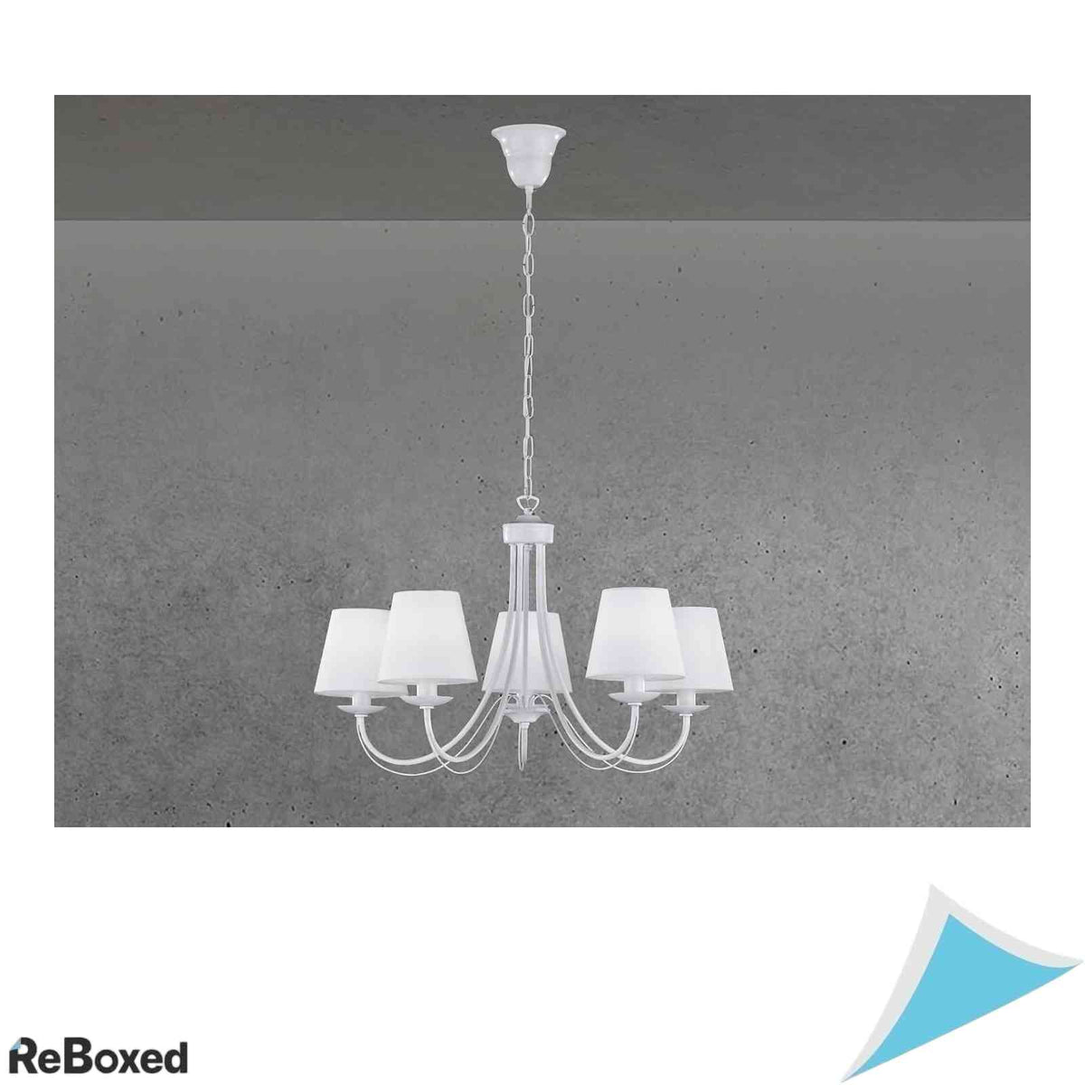 Lustra Suspendata TRIO Lighting Cortez 5 Bratule E14 28W 66x150cm Alb