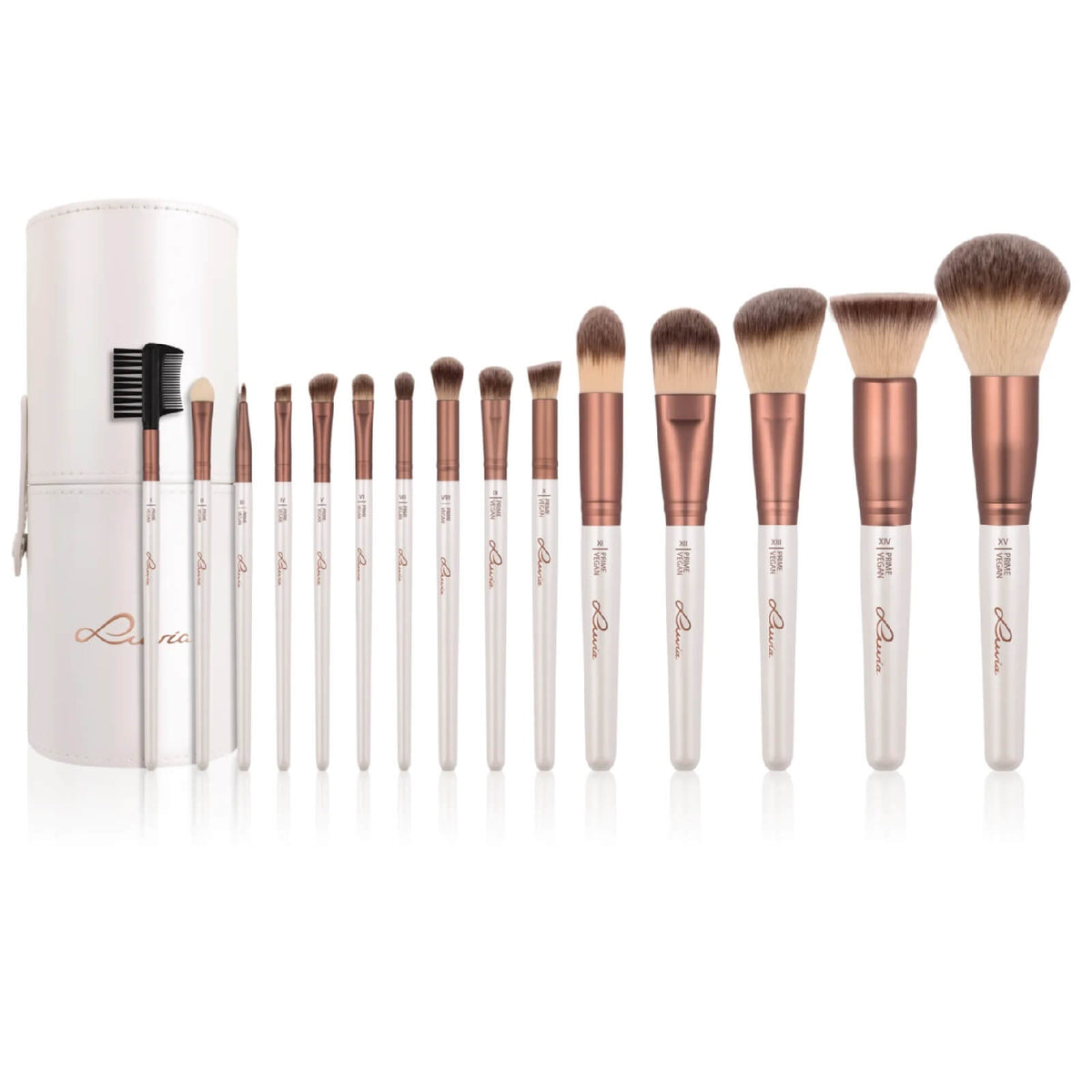 Luvia Set de Pensule pentru Machiaj Vegan 15 Pensule