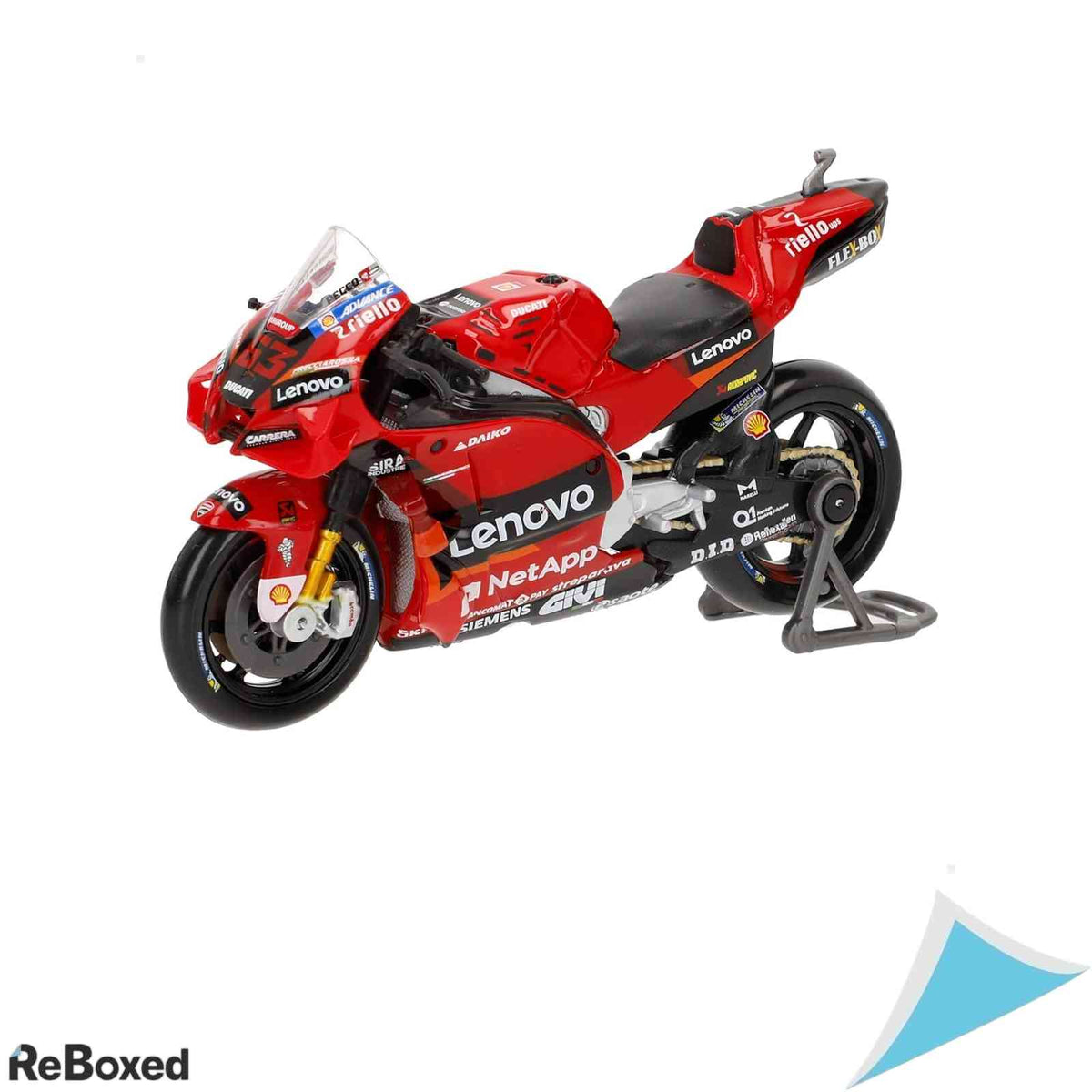 Macheta Motocicleta Maisto Ducati Lenovo Team 2022 Bagnaia #63, Scara 1:18