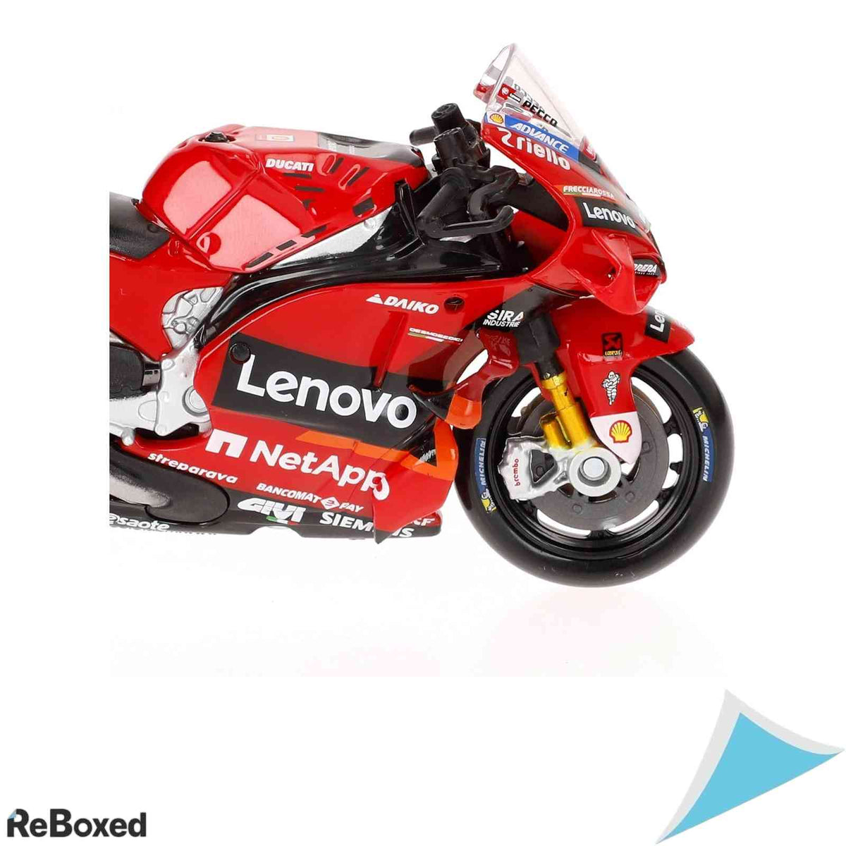Macheta Motocicleta Maisto Ducati Lenovo Team 2022 Bagnaia #63, Scara 1:18