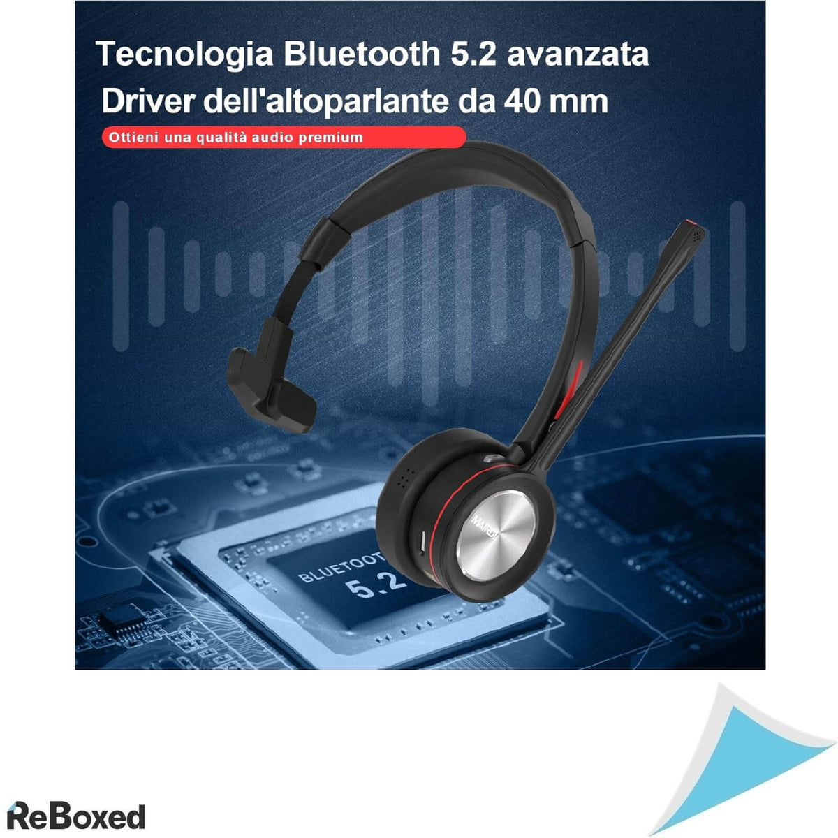 Mairdi Casti Over-Ear cu Microfon Bluetooth 5.2 Wireless