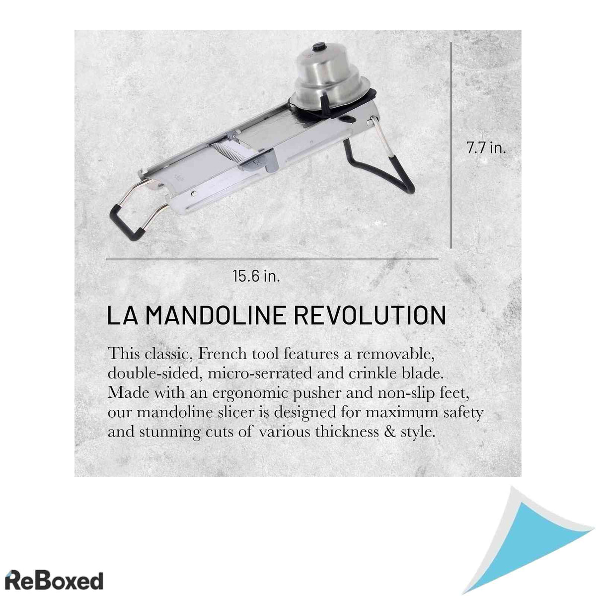 Mandolina bucatarie profesionala inox de Buyer La Mandoline Revolution cu 3 lame Julienne