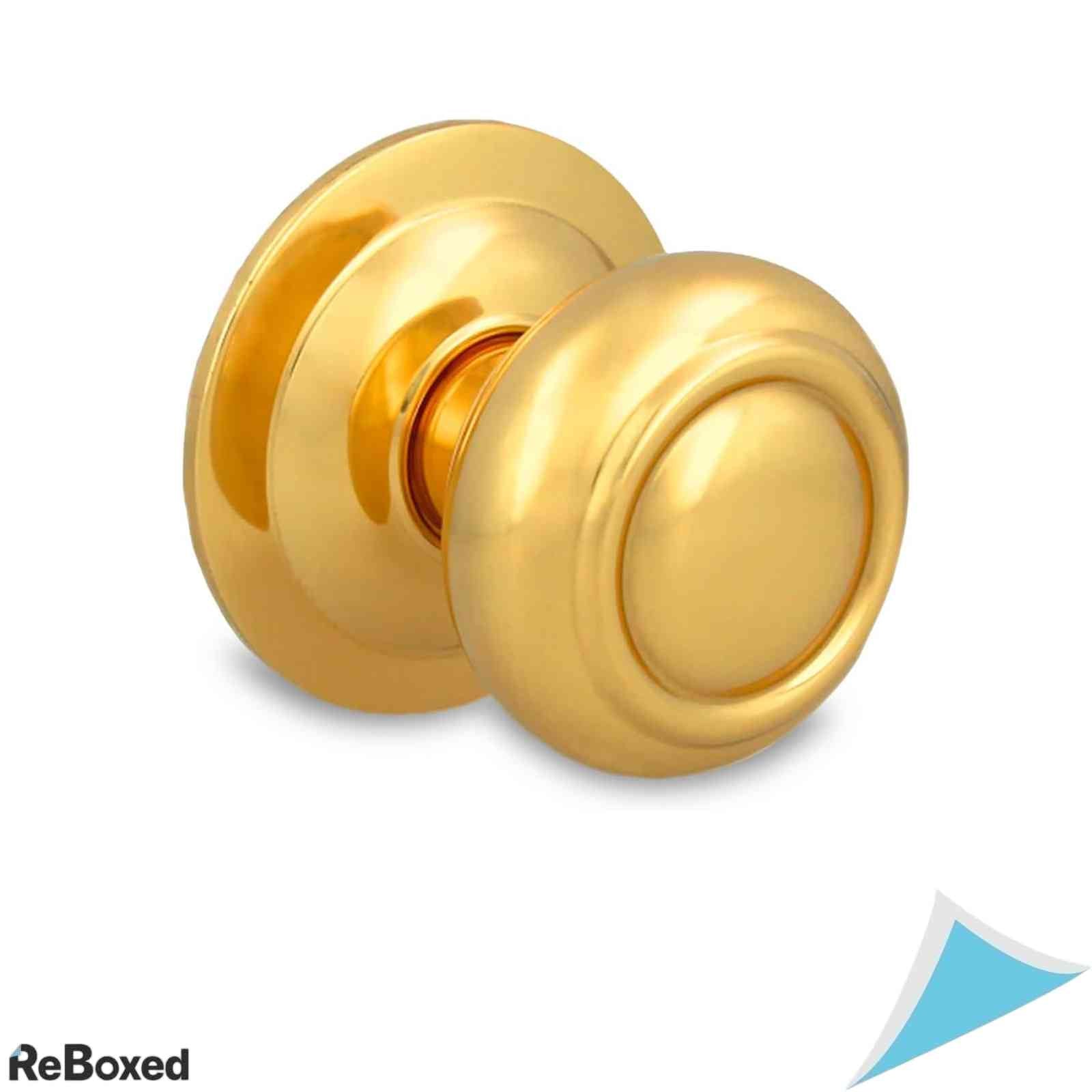 Maner Buton pentru Usa Amig Mod 53 Diametru 70 mm Montaj Simplu Design Elegant si Rezistent Alama Auriu Lucios