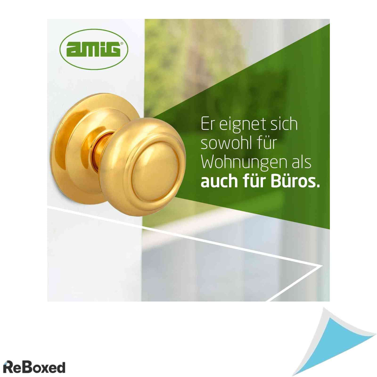 Maner Buton pentru Usa Amig Mod 53 Diametru 70 mm Montaj Simplu Design Elegant si Rezistent Alama Auriu Lucios
