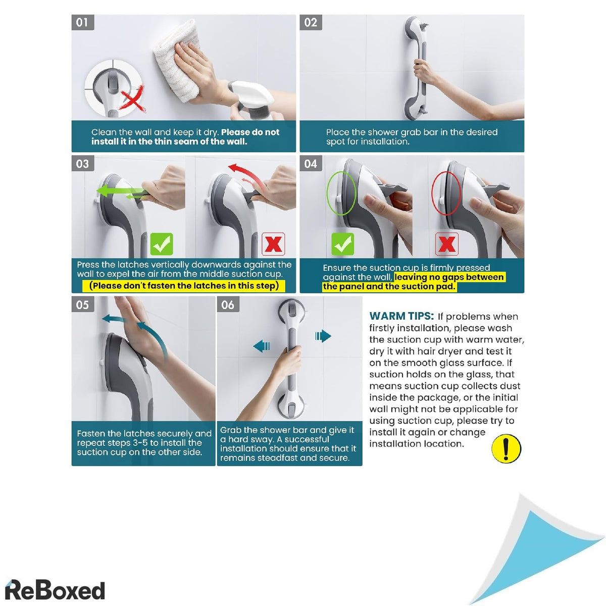 Maner cu Ventuza 43 cm, Suport Stabil 110 kg