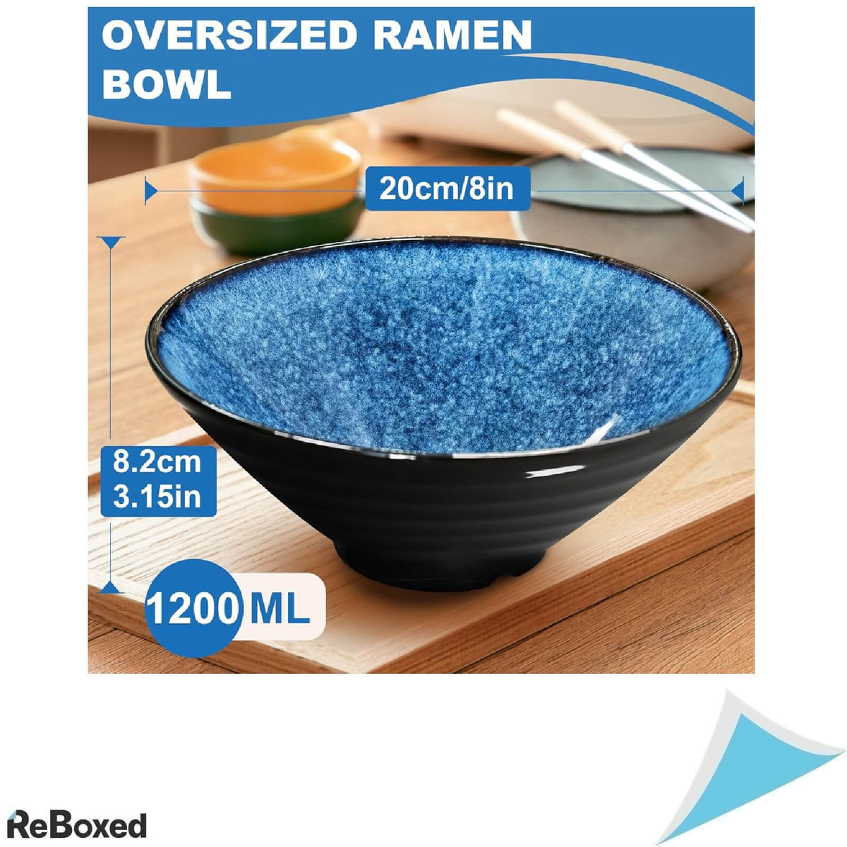 Mangmong Set 2 Boluri din Ceramica pentru Ramen 8 Piese