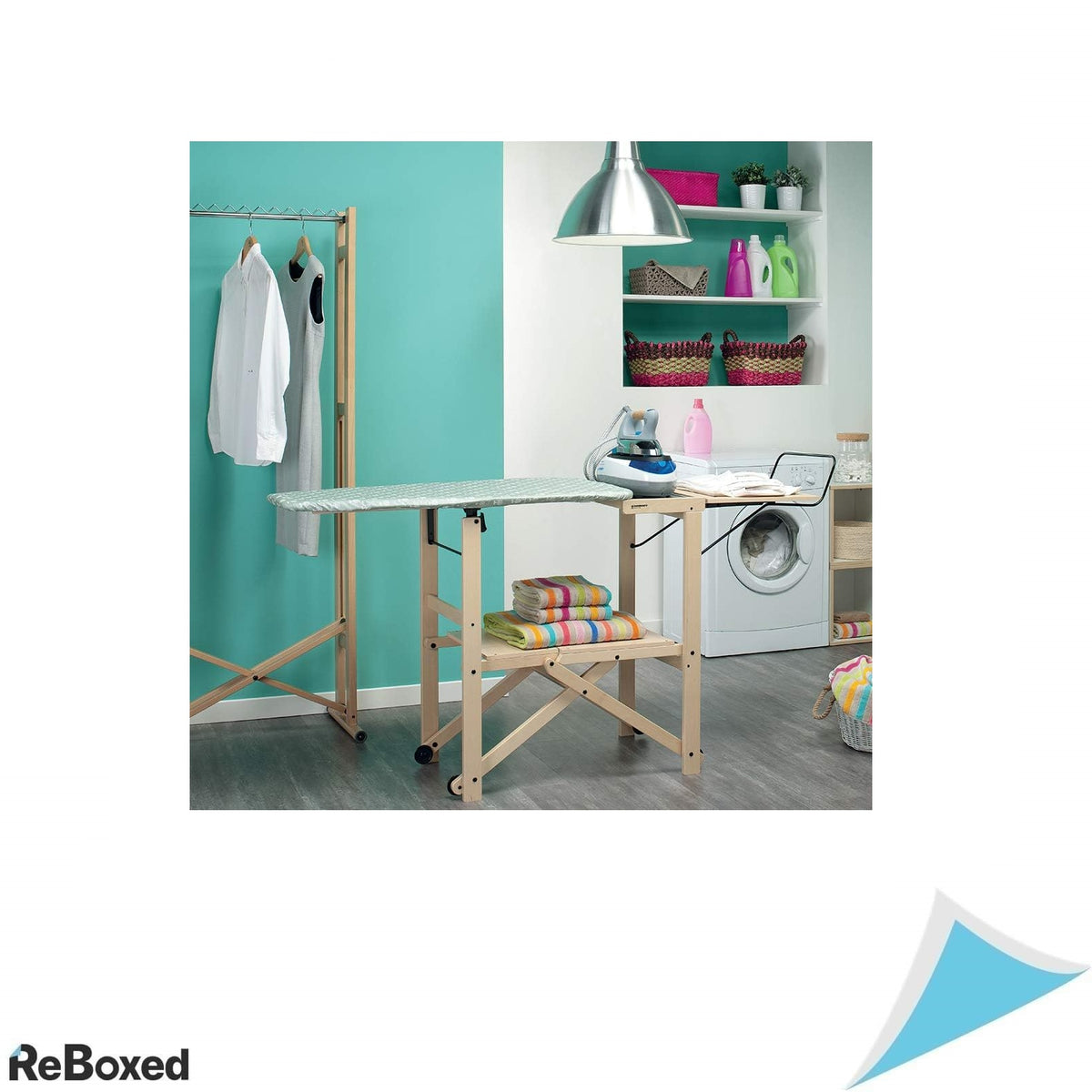 Masa de calcat pliabila Foppapedretti Asso din lemn masiv