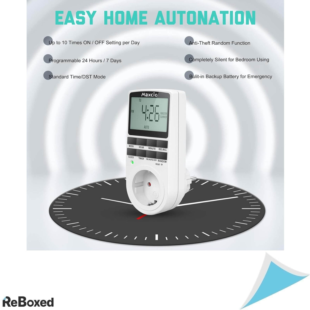 Maxcio Priza cu Cronometru Digital 10 Programe 16A/3680W