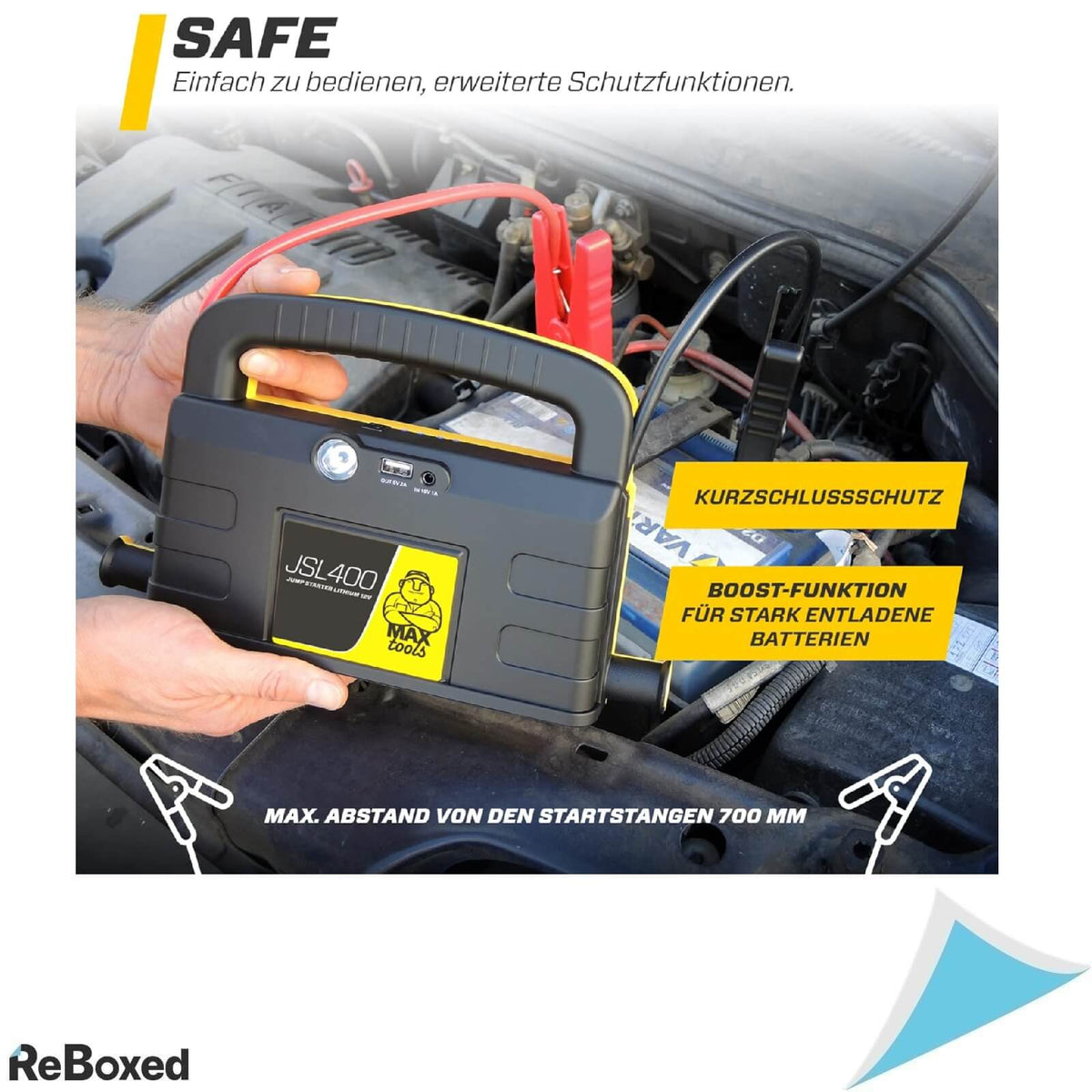 Maxtools JSL400 Robot de Pornire Auto 12V Litiu