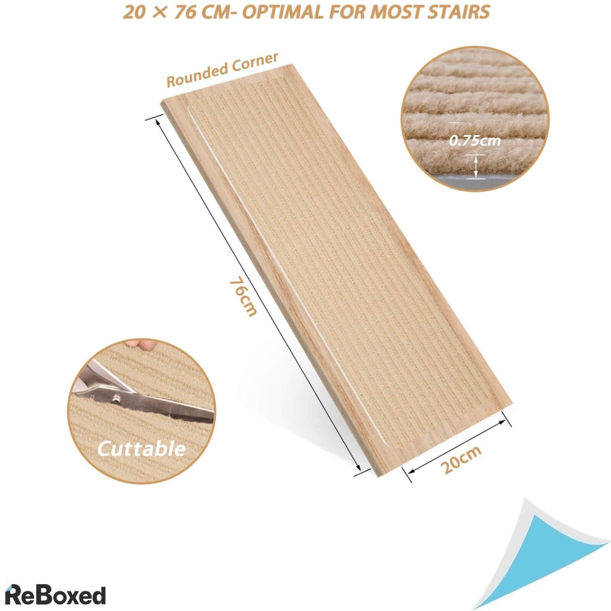 MBIGM Pachet de 15 Covoare Antiderapante pentru Trepte