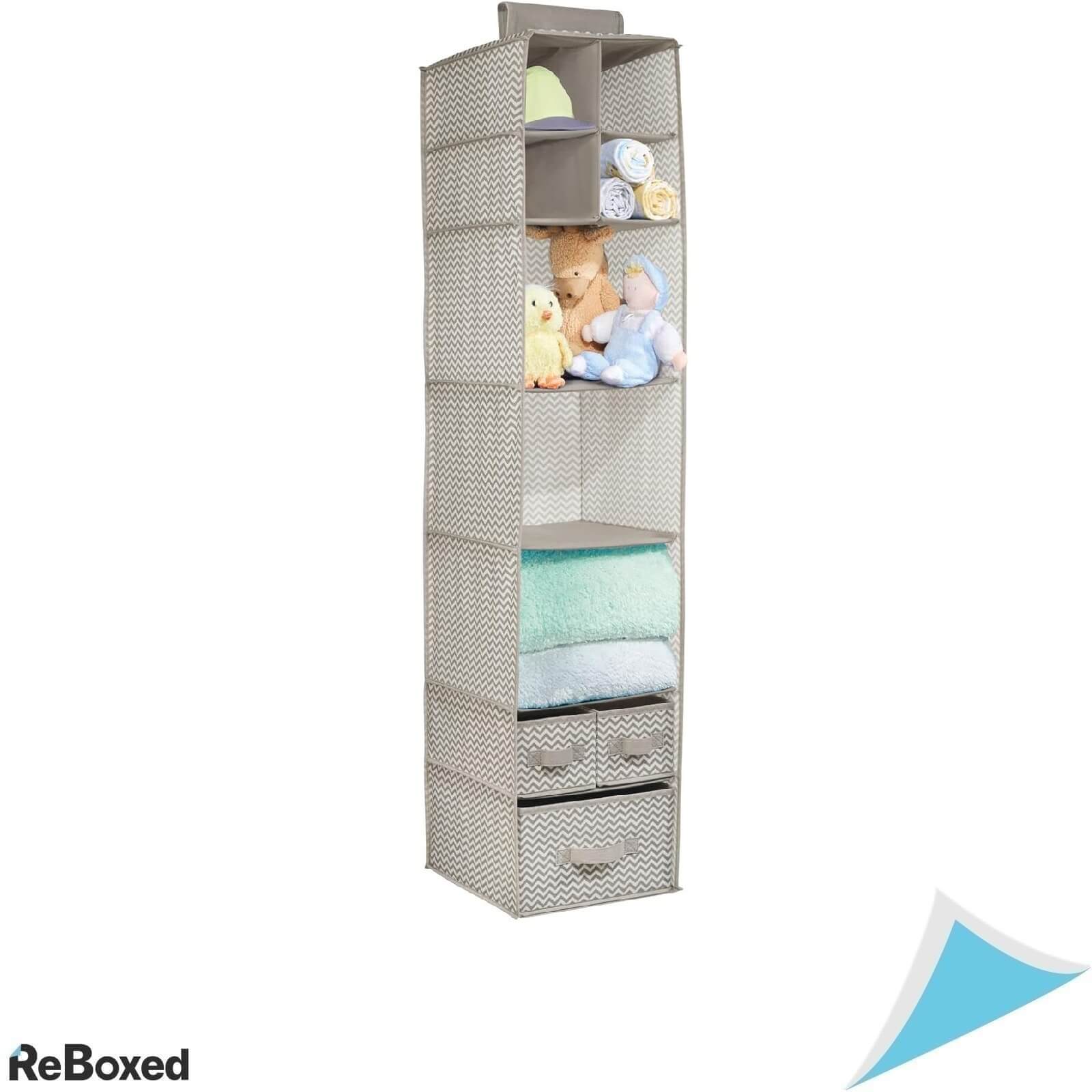 mDesign Organizator Suspendat pentru Dulap 30x30x134.5 cm