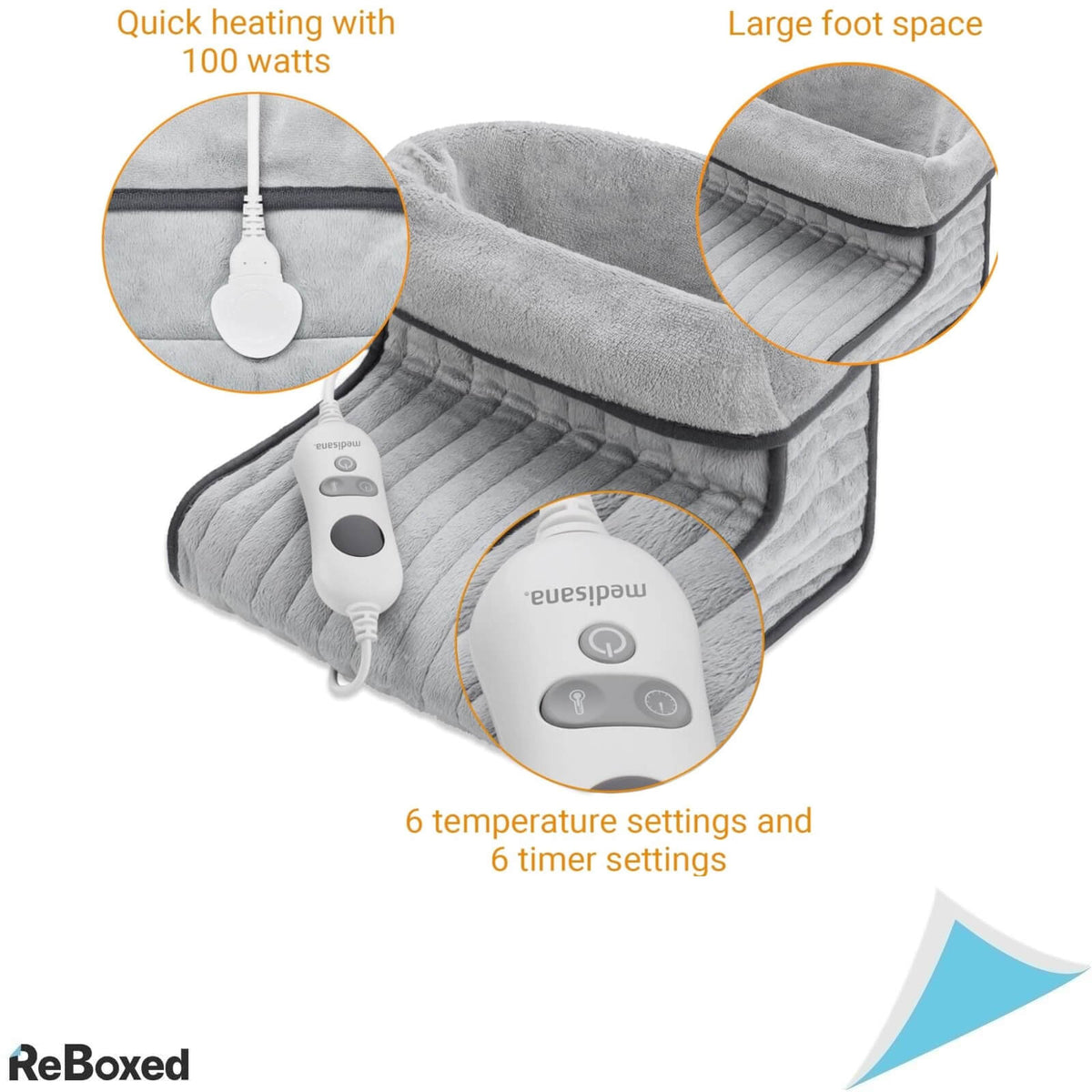 Medisana FWS Incalzitor pentru Picioare 100W 3 Setari de Temperatura