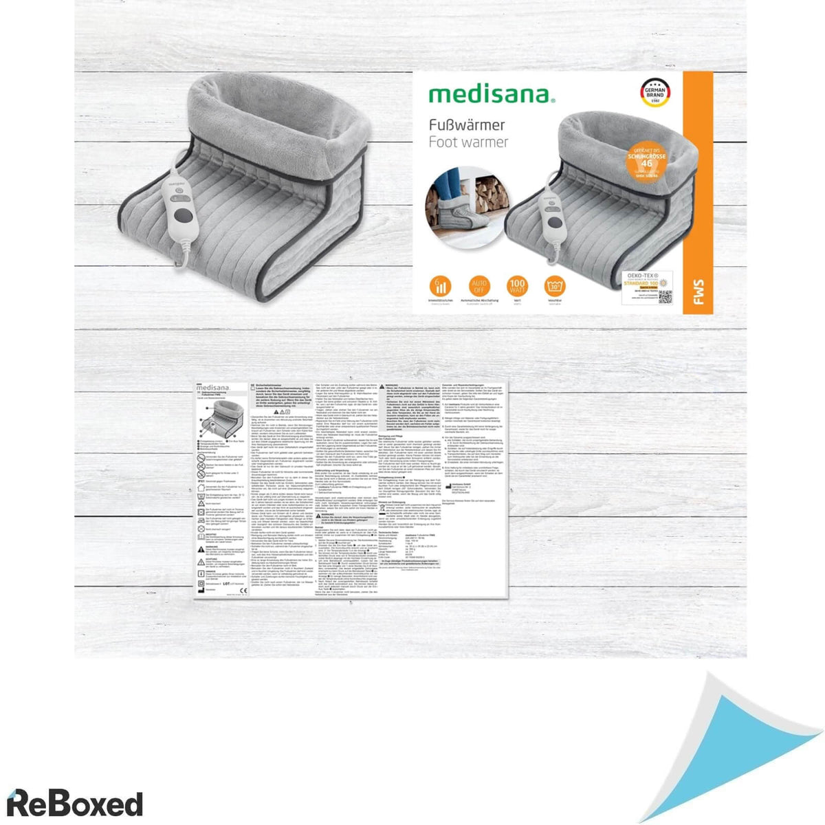 Medisana FWS Incalzitor pentru Picioare 100W 3 Setari de Temperatura