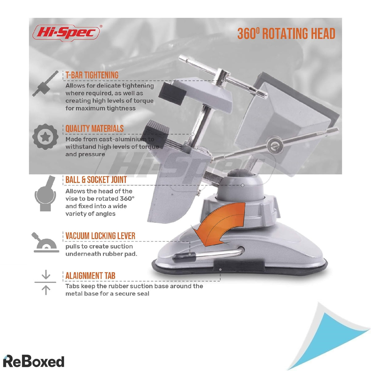 Menghina Apollo Mini cu Ventuza si Cap Rotativ 360 grade