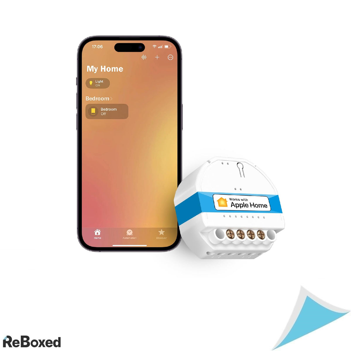 Meross Modul WiFi Switch cu control vocal, compatibil HomeKit, Alexa, Google Home (necesita fir neutru)