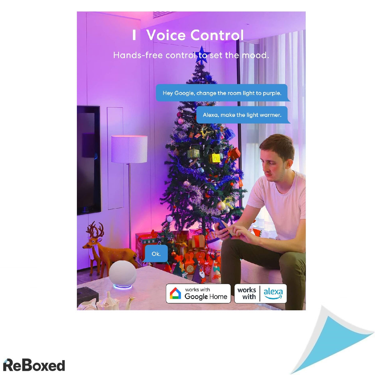 Meross Smart Bulb – Pachet 2 Becuri LED E27 RGBWW, WiFi, Compatibile cu Alexa si Google Home