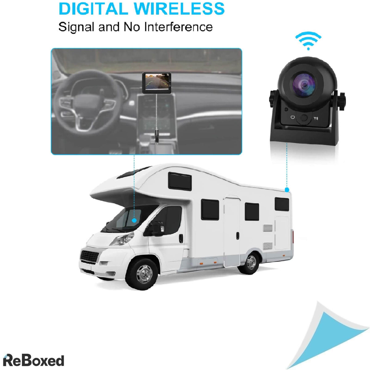 MHCABSR Kit Camera Marsarier WiFi IP68 si ecran LCD 3.5&quot;