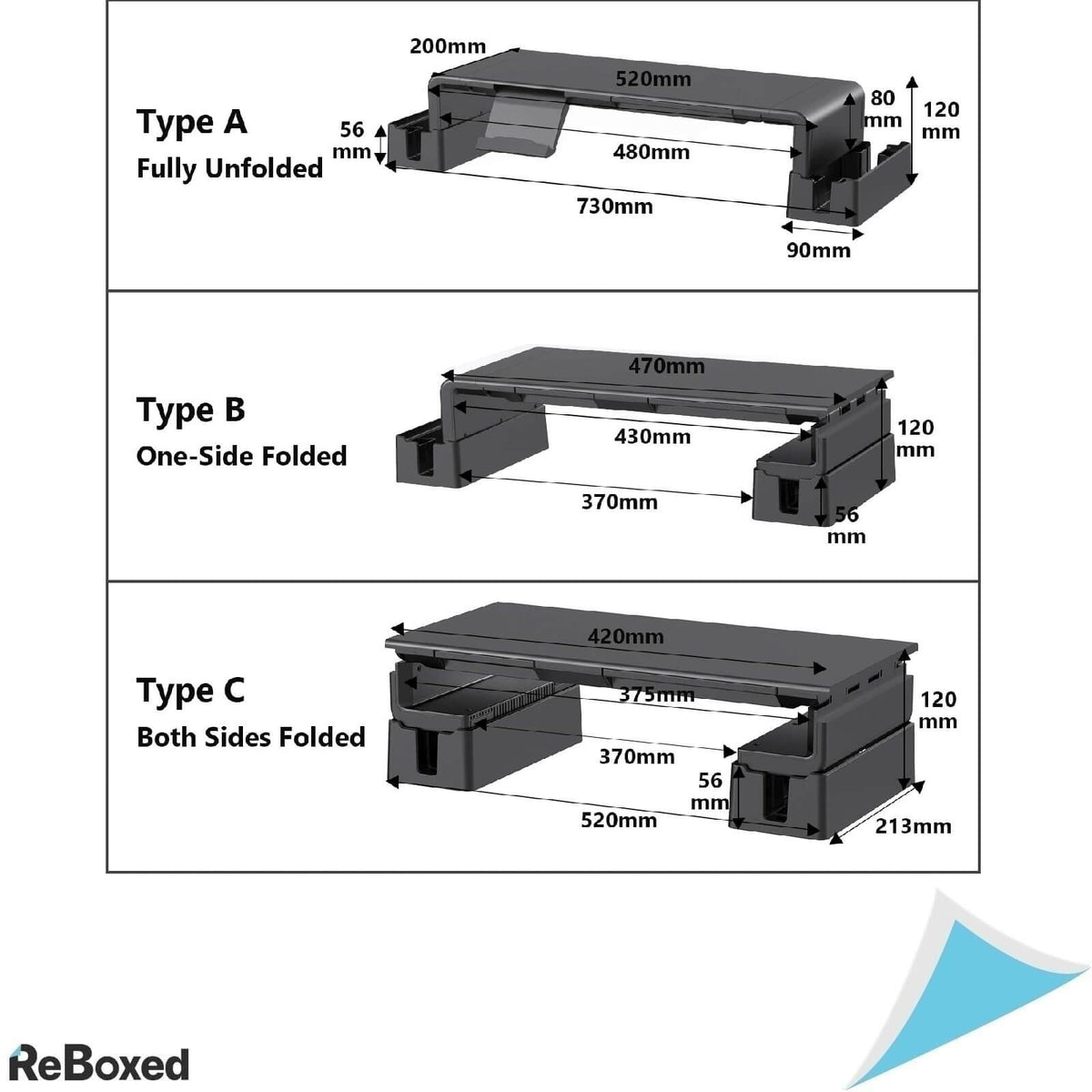 Miikare Suport pentru Laptop cu Raft Extensibil Negru