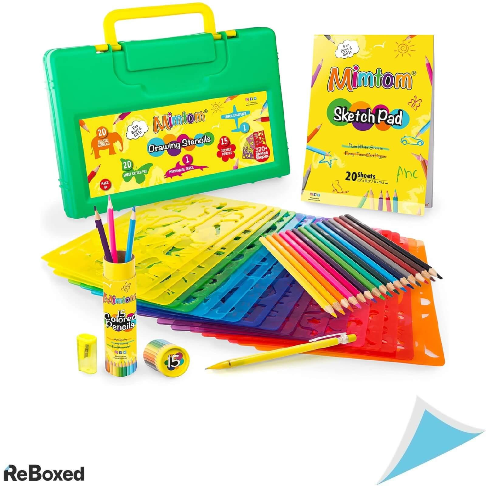 Mimtom Kit de Sabloane de Desen 60 Buc 370 Forme