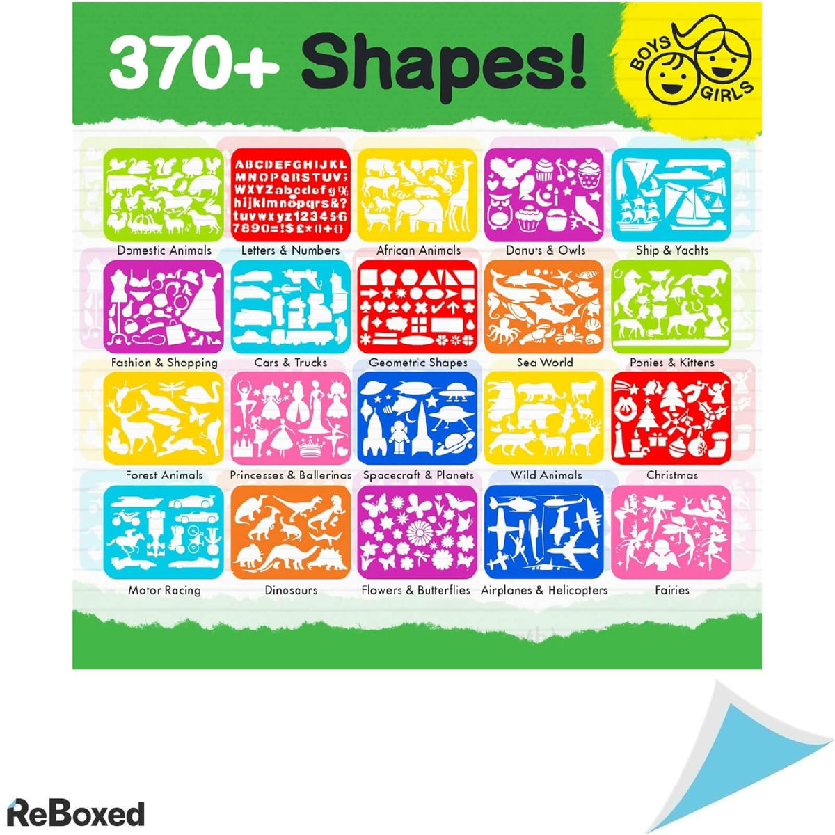 Mimtom Kit de Sabloane de Desen 60 Buc 370 Forme